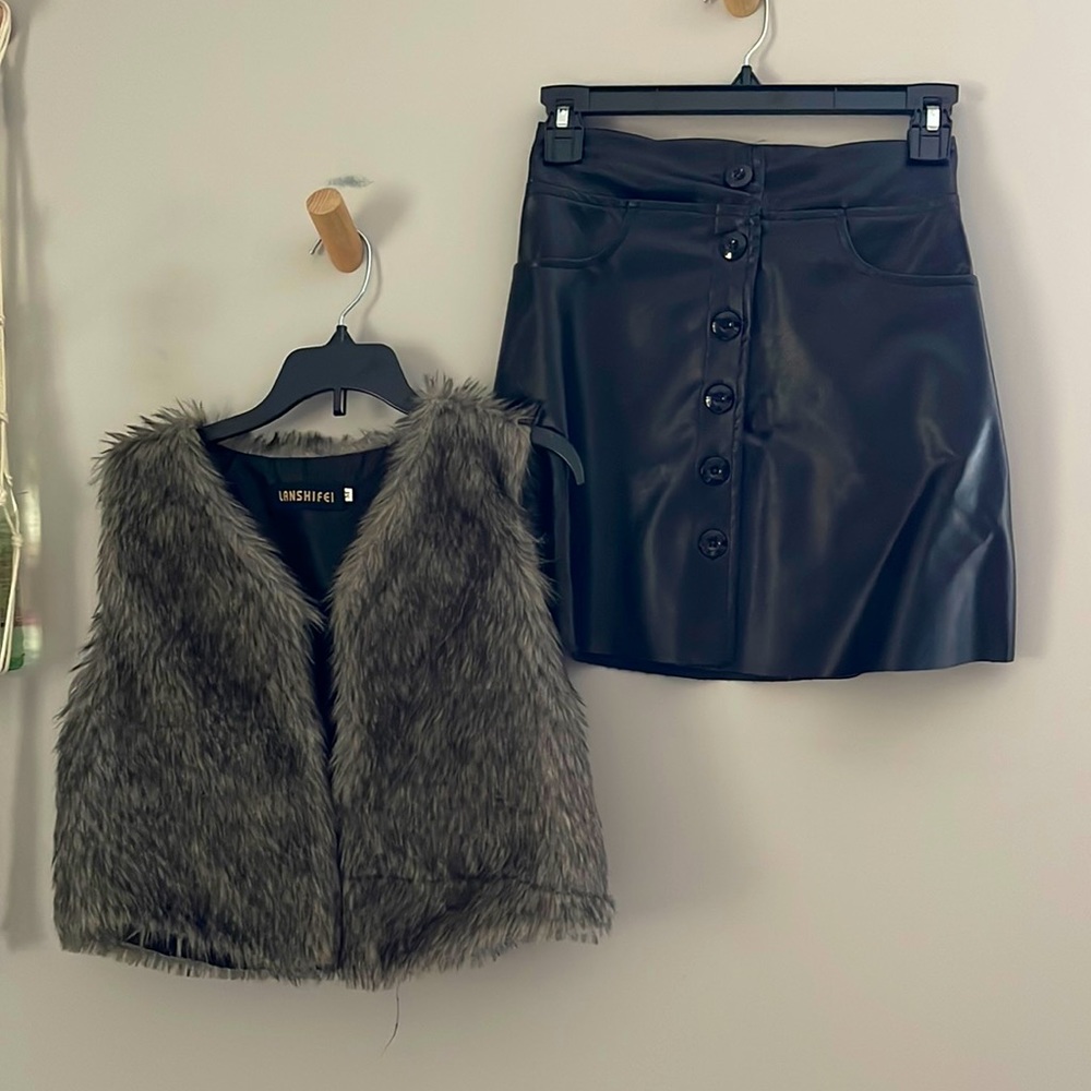 Skirt vest set